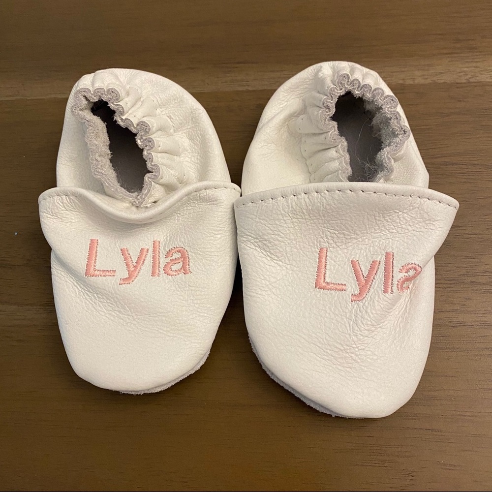 Leather Newborn Booties (Lyla)